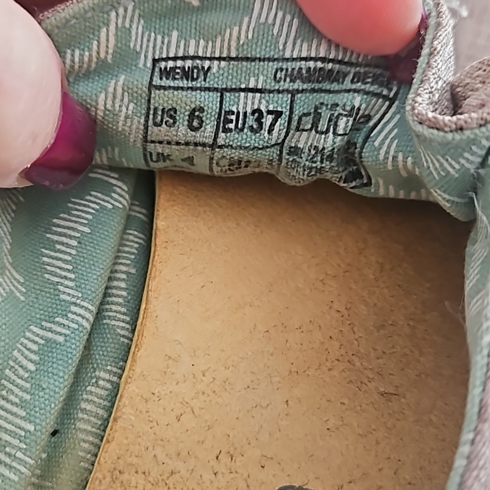Hey Dude Wendy Chambray Beige Size 6 - Picture 4 of 4